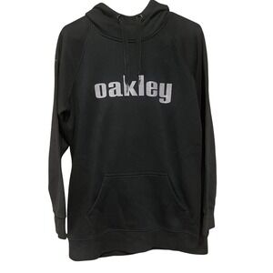 Oakley Pullover Hoodie Black‎ Mens Long Sleeve Activewear Sweatshirt size medium